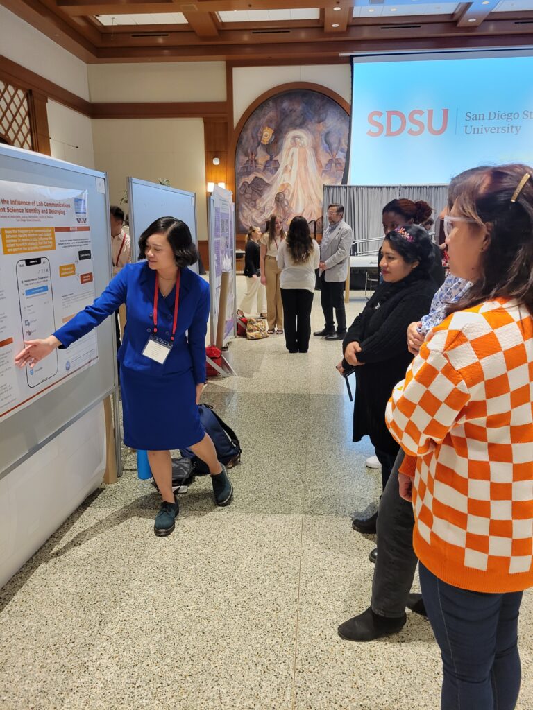Chelsea Malicdem Presents “Investigated the Influence of Lab Communications on Student Science Identity and Belonging” at the 2023 SDSU Research Symposium!